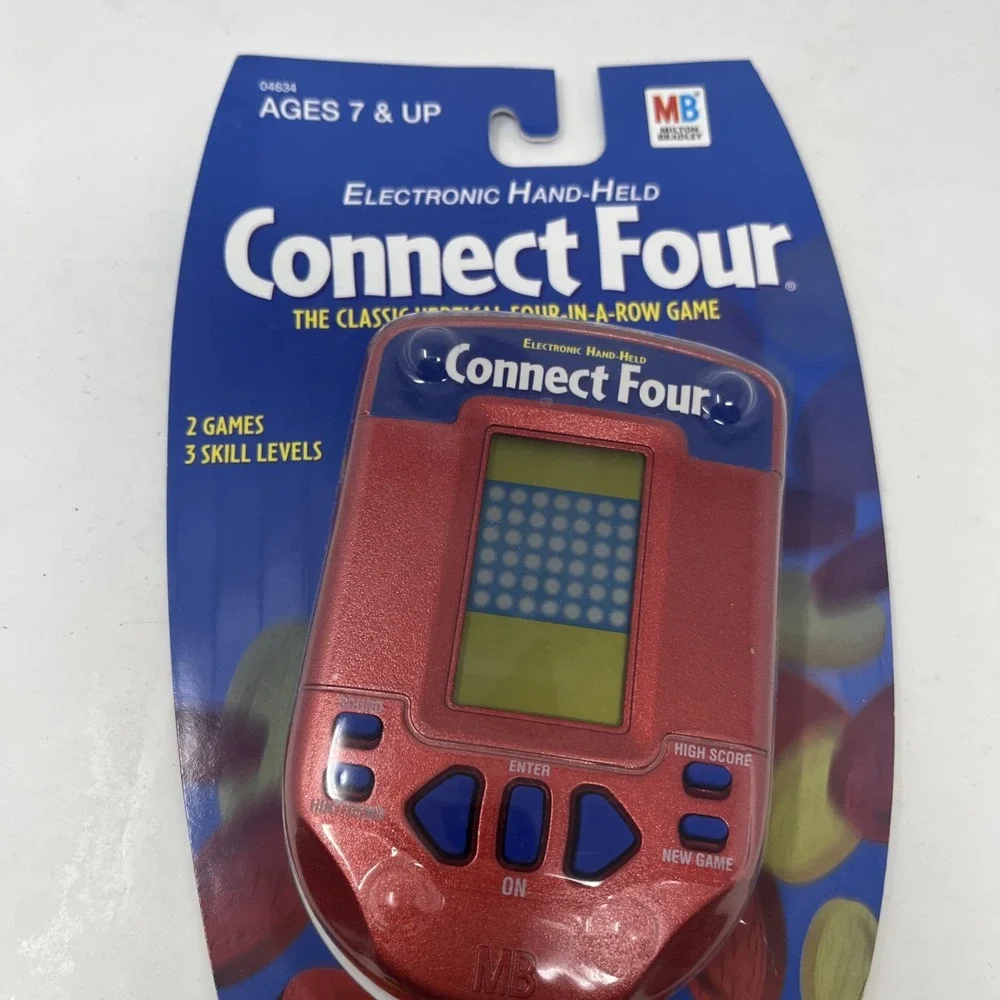 Connect Four Sealed Vintage Milton Bradley 2002 Hasbro Handheld Game